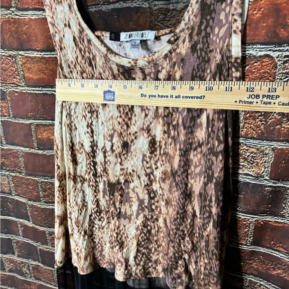 Jennifer Lopez Sheer Bottom/ Back Tank Sz S - Picture 6 of 7